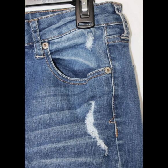 AEROPOSTALE HIGH WAISTED JEGGING DISTRESSED JEANS WOMEN'S SIZE 6 - Picture 4 of 9